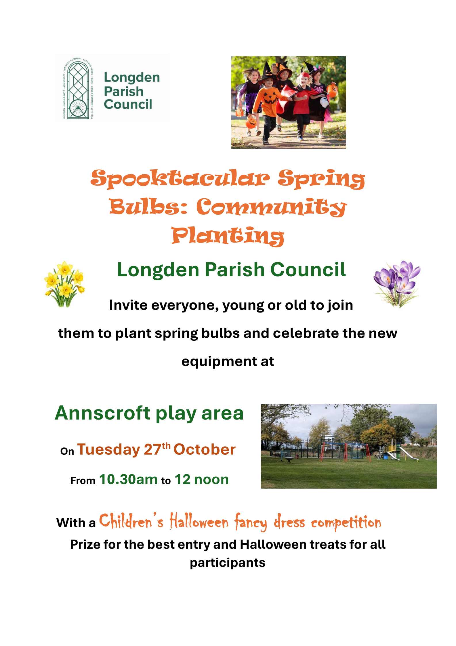 Bulb planting event poster